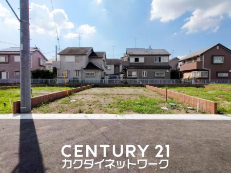 現地土地写真　加須市南町全6区画　建築条件なし　お好みのハウスメーカーで建築可能です。
